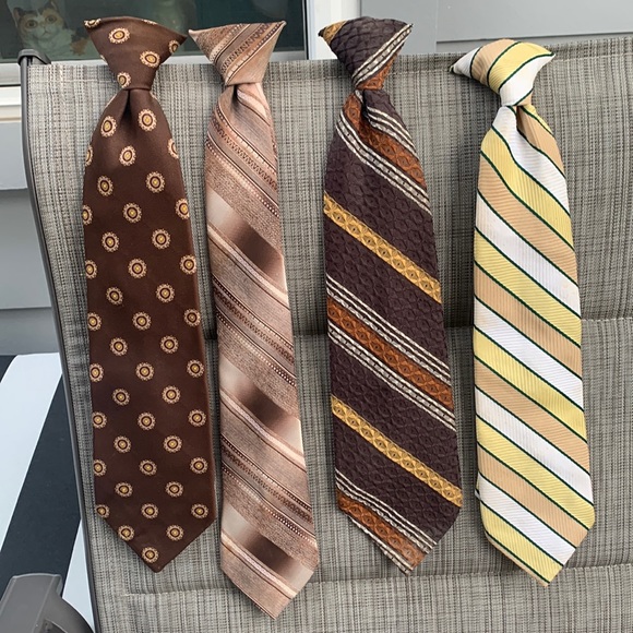 Vintage Other - Lot of 4 vintage snap on ties